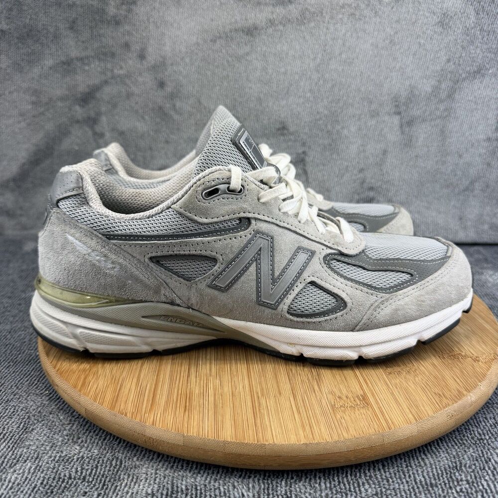 New Balance 990v4 Shoes Mens Size 10 Gray Suede Running Sneakers M990GL4